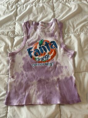 Coca Cola x Fanta Purple Tie-Dye Tank Top